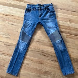 Zara Men Skinny Fit Moto Jeans